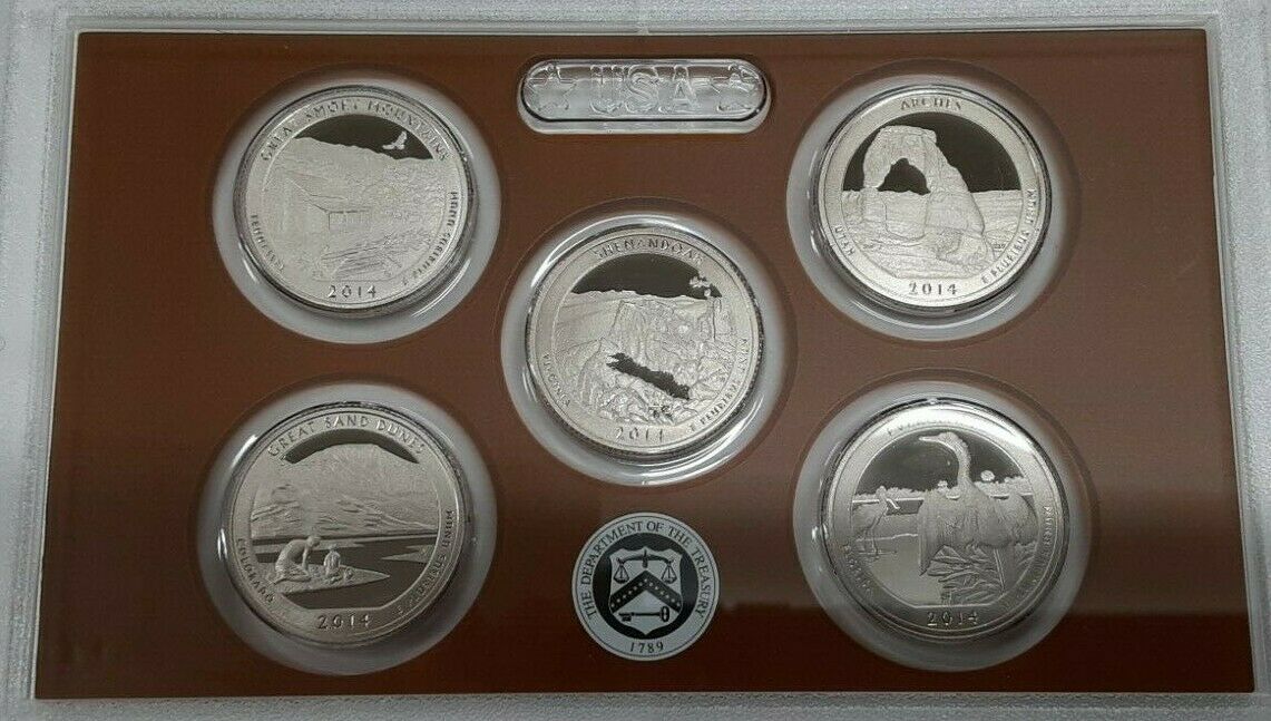 2014-S US Mint 14 Coin Proof Set as Issued in Original Mint Packaging
