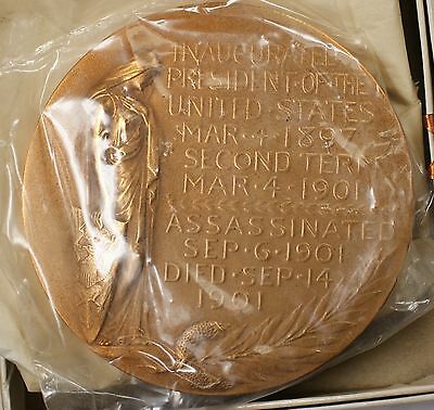 US Mint William McKinley Presidential High Relief Bronze Inaugural Medal