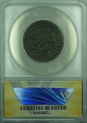 1798 Style 2 Hair Draped Bust Large Cent 1c Coin ANACS VG-10 Dets Corr/Scratched