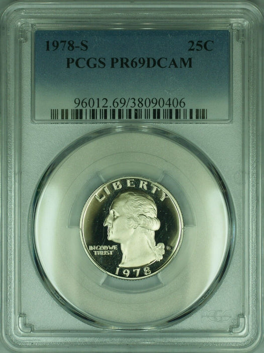 1978-S Washington Clad Proof Quarter 25c PCGS PR69DCAM (44)