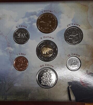 2004 Canada Seven Coin Gift Set Ensemble-Congratulations In OGP
