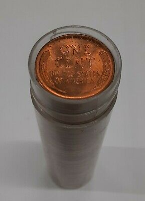 1958 Lincoln Cent Roll BU 50 Coins Total in Coin Tubes/OBW