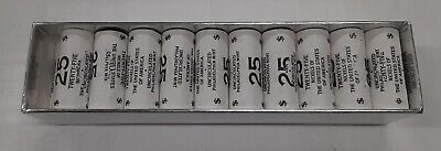 2005-P Jefferson Nickel BU Rolls Bison -Twenty 25 Coin Rolls/500 Coins in Box