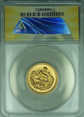 1947 Middle Eastern 1 P Gold Coin ANACS MS-64 (DW)