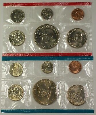 1976 P&D United States 12 Coin BU Bicentennial Mint Set as Issued