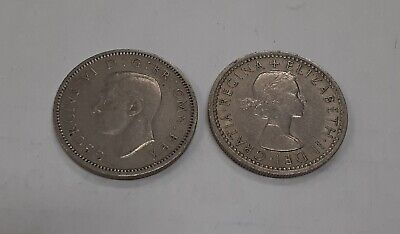 Lot of 100 Great Britain 6 Pence Coins (1947-1970) George VI/Elizabeth II Circ