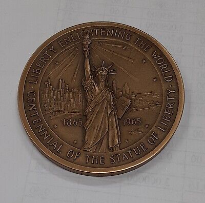 1965 Federal Hall National Memorial Bronze Medal in Original Box by MACo
