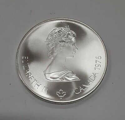 1976 Canada RCM 5 Dollar Silver 1976 Montreal Olympic Games Boxing Silver Coin