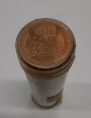 1957-D Lincoln Cent Roll BU 50 Coins Total in Coin Tubes