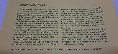 1971 Custer Battlefield MT Great Historic Sites PR Silver Medal /First Day Cover