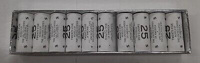 2005-P Jefferson Nickel BU Rolls Bison -Ten 25 Coin Rolls/250 Coins in Box