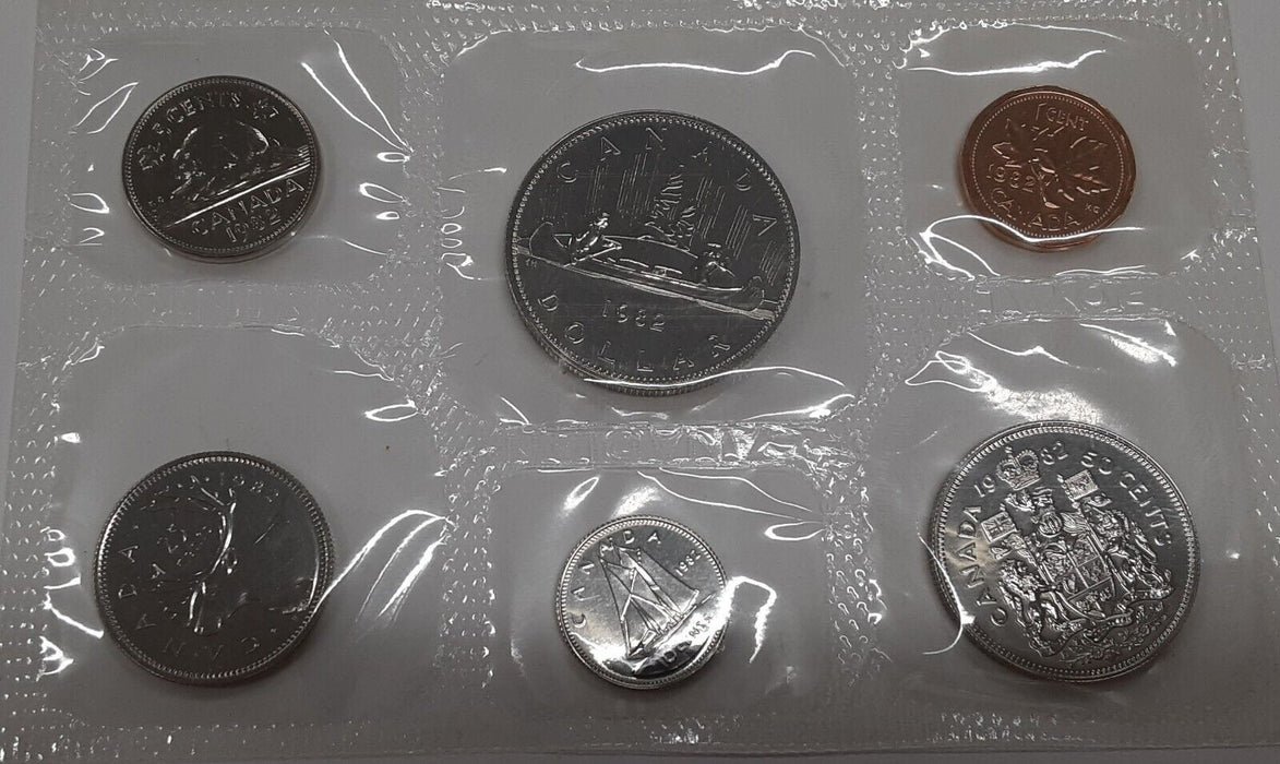 1982 Canada Mint Set- Proof Like- Uncirculated Coin Set