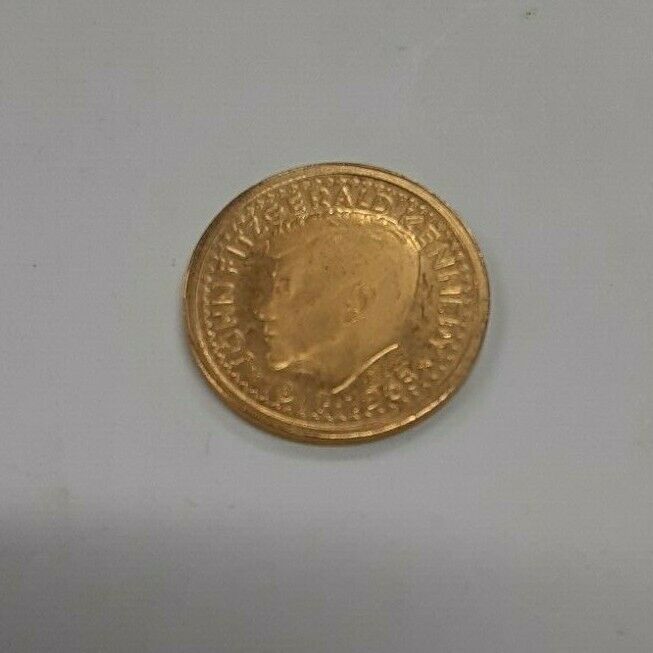 1963 Gold Presidential Memorial Medal John Kennedy 1.7 Gram/90% Fine (MK)