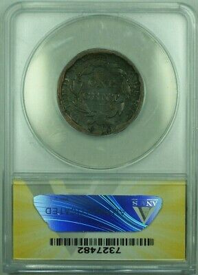 1813 Classic Head Large Cent S-292 ANACS GOOD-6 Details Heavily Damaged (41)