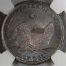 1838 Capped Bust Silver Half Dollar, NGC UNC Details, Choice BU Toned Coin