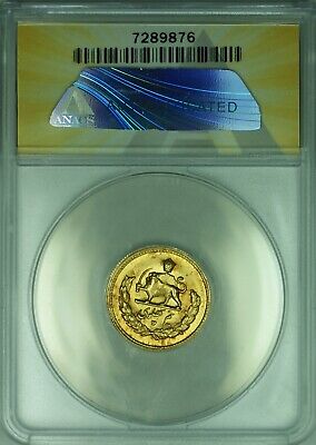 1946 Middle Eastern 1P Gold Coin ANACS MS-62 w/Clashed Dies (DW)