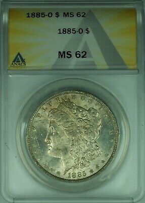 1885-O Morgan Silver Dollar $1 Coin ANACS MS-62 Toned (RLX)