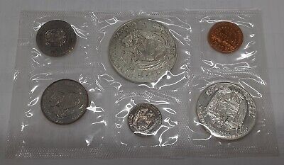 1969 Republic of Panama Proof Coin Set With Six GEM Coins in Envelope