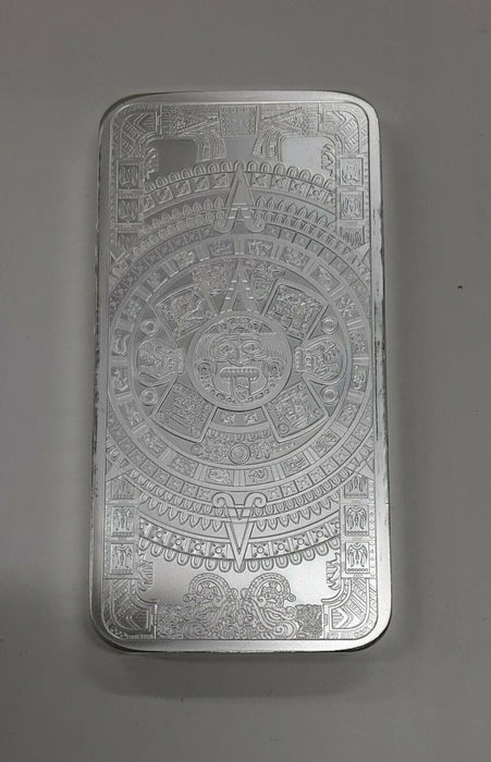 Cuauhtemoc Design 10 Troy Ounce .999 Fine Silver Bar - See Photos