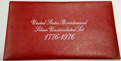 1976 US Mint Bicentennial 3 Piece 40% Silver Uncirculated Set in Envelope ONLY
