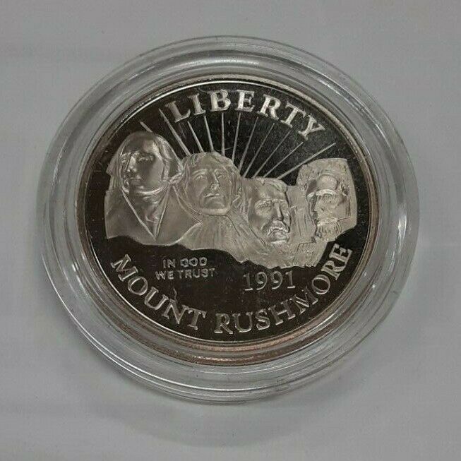 1991-S Mount Rushmore Commemorative Coin Proof Clad Half Dollar in Capsule ONLY
