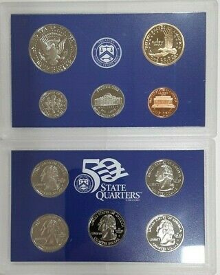 2002-S US Mint Clad Proof Set 10 Gem Coins In Original Plastic - NO Box or COA