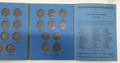 Whitman Empty Large Cent Folder For Dates 1793-1825 #9001 - Used