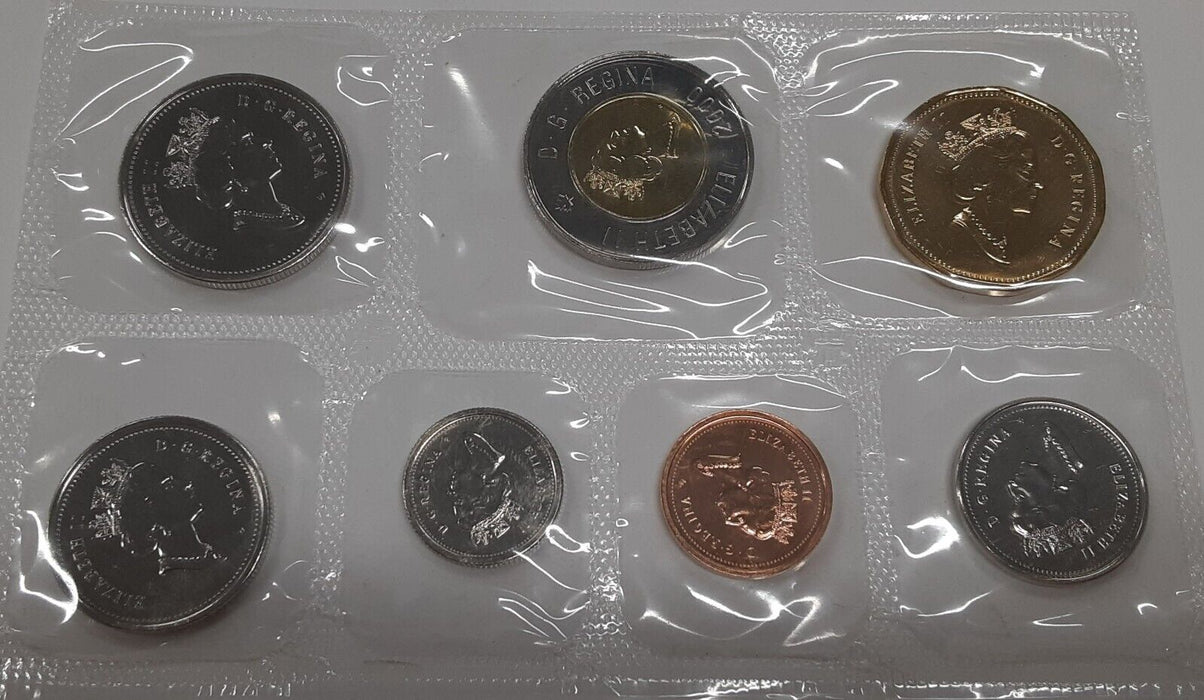 2000 Canada Mint Set- Proof Like- Uncirculated 7 Coin Set