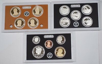 2014-S US Mint Silver Proof Set Gem Coins W/ Box and COA