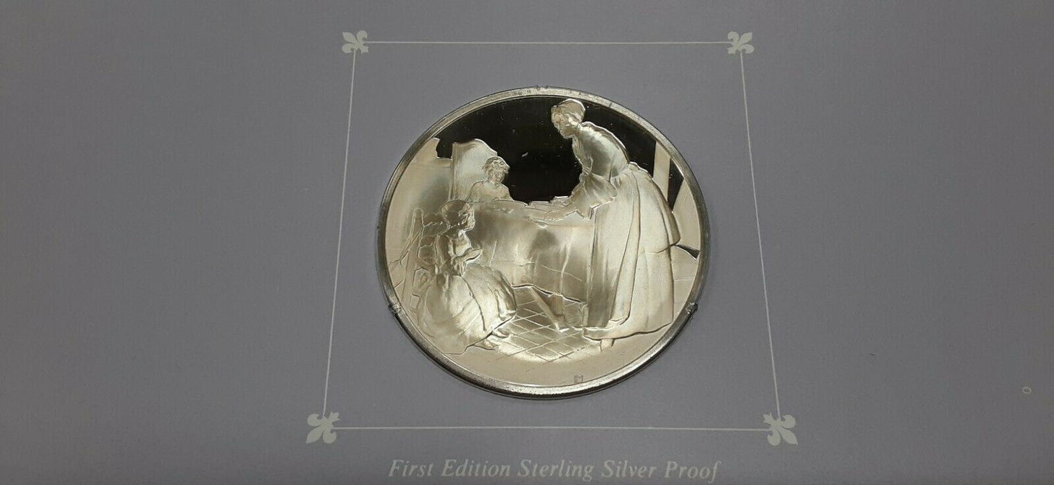 Franklin Mint Treasures of The Louvre .925 Silver Medal- The Blessing