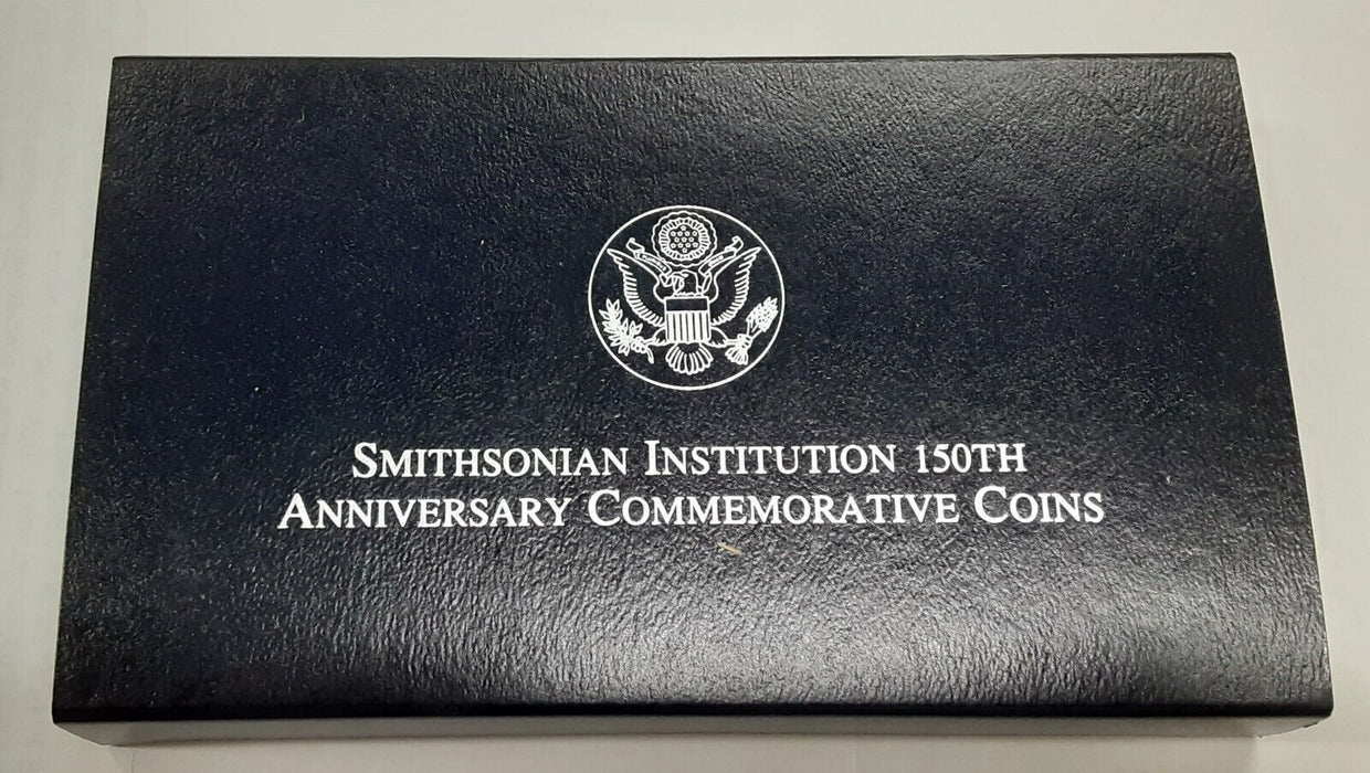 1996-D Smithsonian 150th Anniversary Commemorative UNC Silver $1 in OGP W/COA