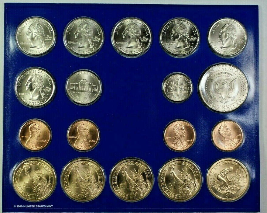 2009 United States Mint Uncirculated Coin Set P&D In OGP