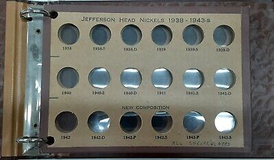 The National Coin Album Set Jefferson Nickels 1938-1956 NO.358-1A-C *NO COINS*