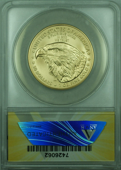 2022-W American Gold Eagle AGE $50 1 Ounce Coin ANACS MS-70 Satin Finish