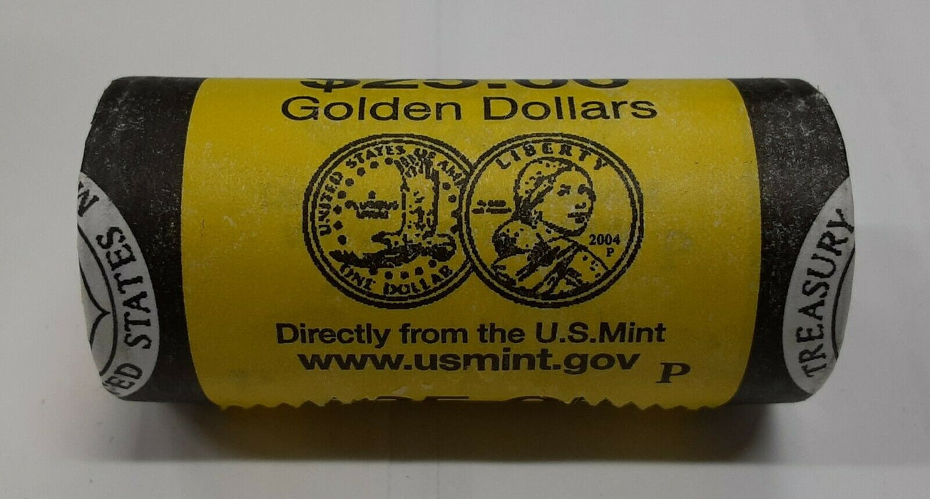 2004-P *Unopened* BU Roll OBW of 25 Sacagawea Native American $1 Dollar Coins