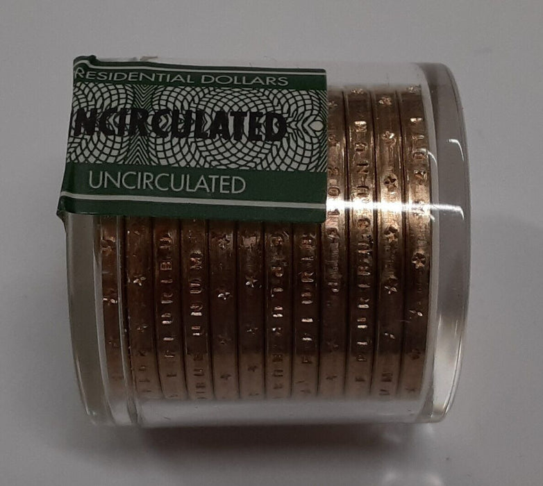 2014-P Presidential $1 - 12 BU Coins in a Danbury Mint Roll-President Unknown