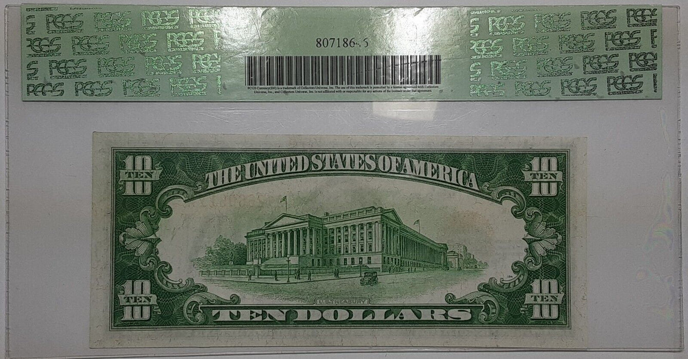 1928 $10 Ten Dollar Gold Certificate Note Fr. 2400 PCGS Gem New 66PPQ