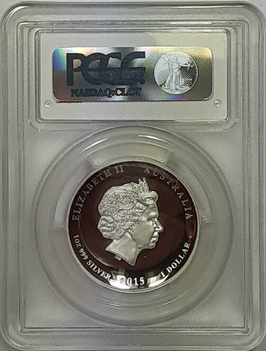 2015-P $1 HR Australia Year of the Goat PCGS PR-70 1 Oz. Silver Proof DCAM