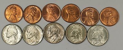 Rare 1945 Vtg Original Sealed Bag Silver Coins WWII Era US Mint Set +1944 (GH)