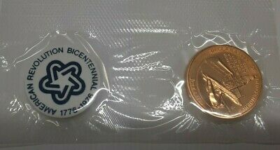Thomas Jefferson US Revolution Bicentennial 1976 Commem Medal In FDC/Envelope