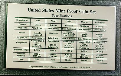 1996-S US Mint Proof Set 5 Gem Coins w/ Box & COA