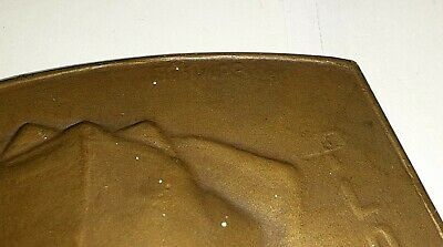 Vintage French 2 3/4 X 3 1/8" Bronze Plaquette - Artists Mother? by Schwab