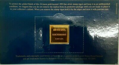 USPS United We Stand .999 Fine Silver Gold Plated Stamp - Vietnam Veterans
