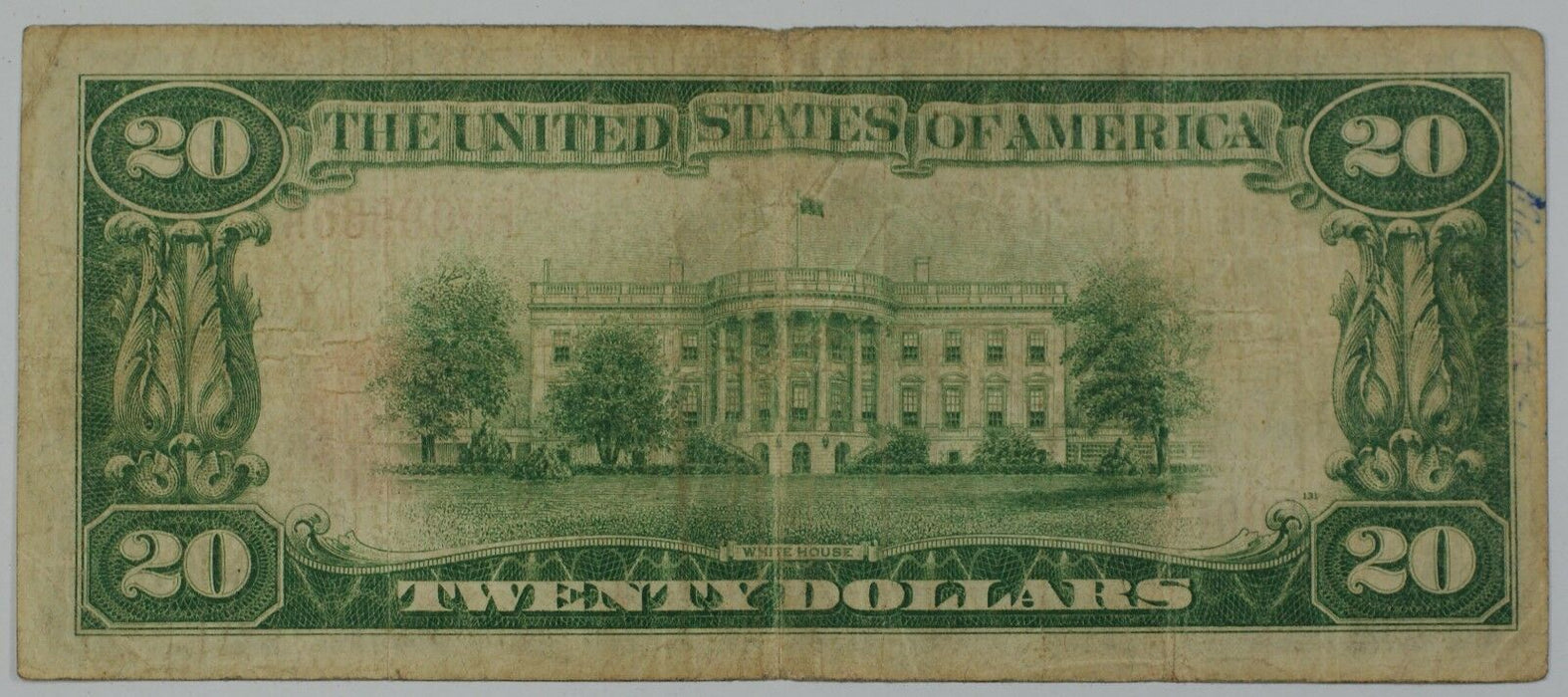 1929 US Twenty Dollar $20 National Banknote Chester PA CH# 2904 Circulated Bill
