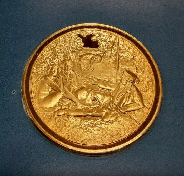 Masterpieces of Impressionism Gold Plated .925 Silver PR Medal-Luncheon/Grass