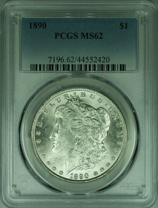 1890 Morgan Silver Dollar Coin $1 PCGS MS-62 Better Coin  (28)