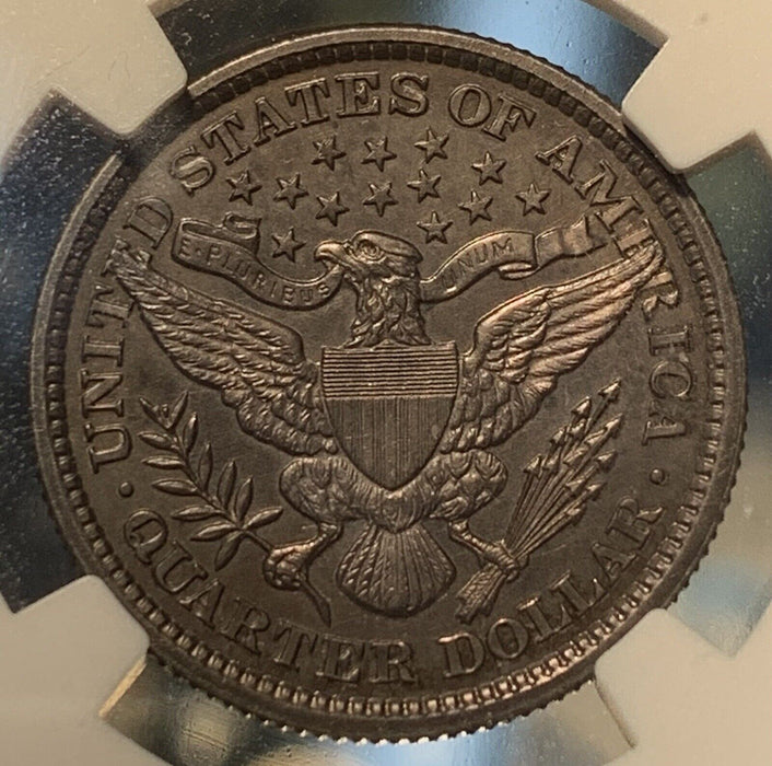 1894 Proof Barber Silver Quarter .25 Toned NGC PR 64 (Looks Better)