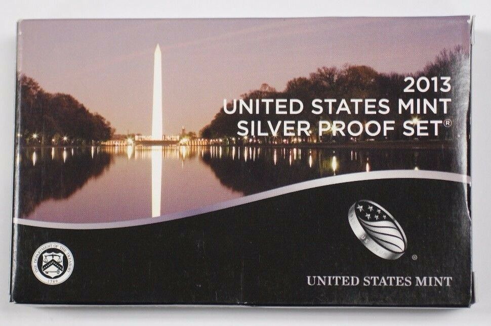 2013 US Mint Silver Proof Set Gem Coins W/ Box and COA