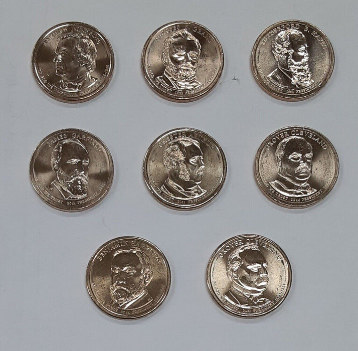 2007-2012 P & D Presidential Dollar Set - 24 BU 1$ Coins in Littleton Tube