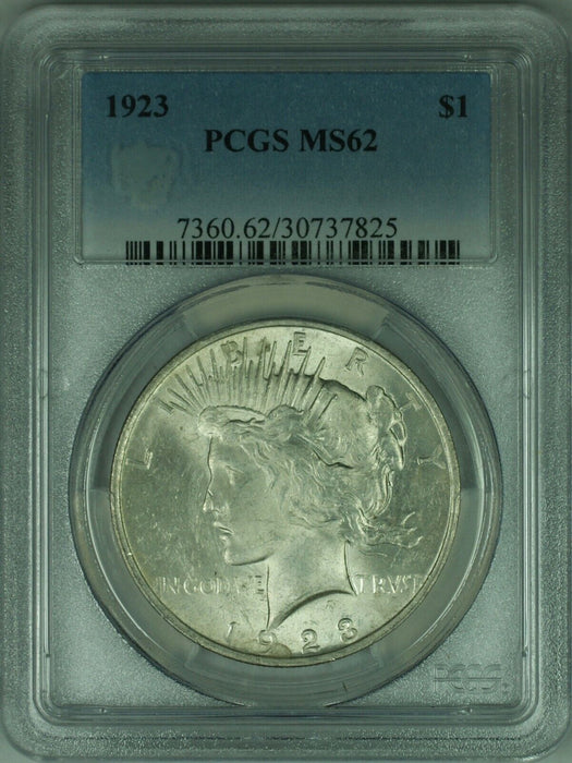 1923 Peace Silver Dollar S$1 PCGS MS-62 Undergraded (31 M)